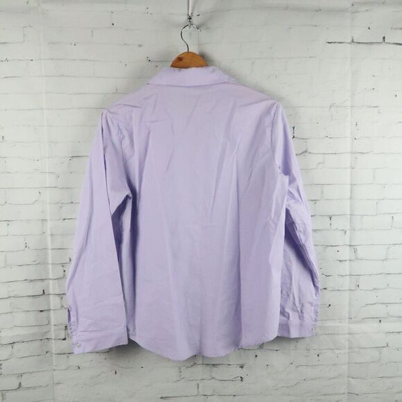 DAZY LIGHT PURPLE LONG SLEEVE BUTTON DOWN COLLARED COTTON SHIRT SIZE MEDIUM - Picture 6 of 6